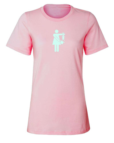 (image for) Tee Shirts - Lady Hat Trick - Pink